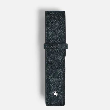 Custodia Astuccio Tweed Blu 1 Penna Montblanc Sartorial