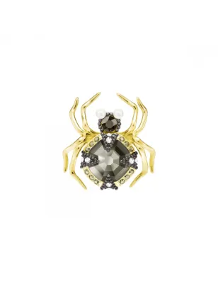 Monorecchino Ragno con Crystal Pearls Donna Swarovski