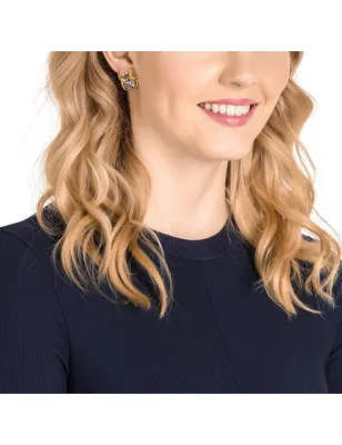 Monorecchino Ragno con Crystal Pearls Donna Swarovski