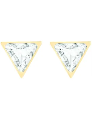Orecchini a buco dorati Donna Swarovski