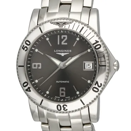 Orologio Admiral L3.620.4.76.6 Auto Grigio 37mm Uomo Longines