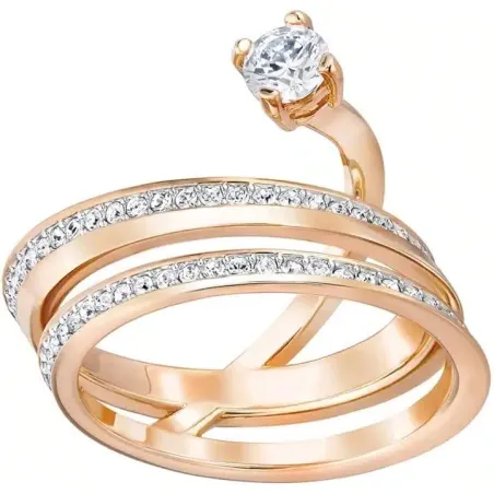 Anello Fresh placcato oro rosa mis.52 Donna Swarovski