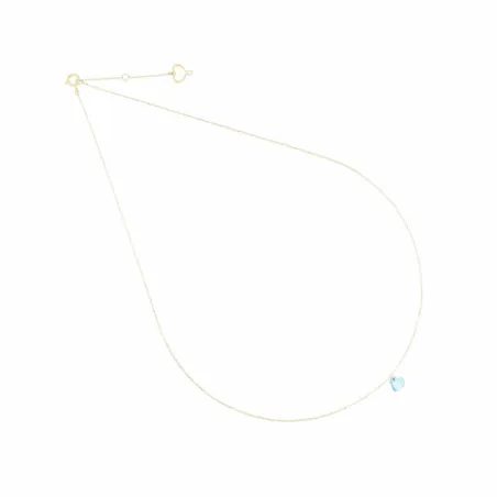 Girocollo 18KT Cuore Azzurro Donna Maman et Sophie