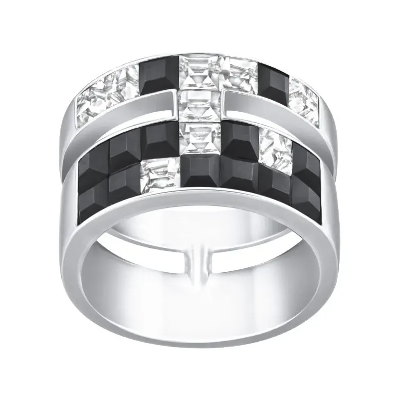 Anello Atelier placcato rodio mis. 55 Donna Swarovski