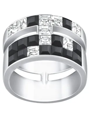 Anello Atelier placcato rodio mis.58 Donna Swarovski