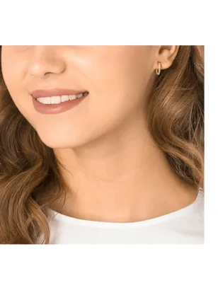 Orecchini Hollow placcato oro giallo Donna Swarovski