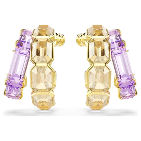 Orecchini a cerchio Millenia multicolore taglio misto Donna Swarovski