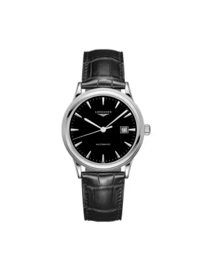 Orologio Flagship L4.984.4.52.2 Auto Nero 40mm Uomo Longines