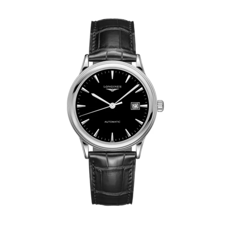 Orologio Flagship L4.984.4.52.2 Auto Nero 40mm Uomo Longines