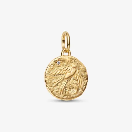 Charm Medallion Rondine "Dum Vita Est Spes Est" Donna Pandora