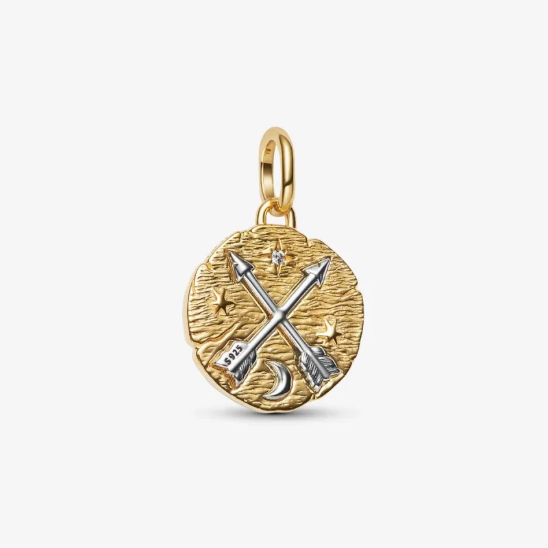 Charm Medallion Frecce "Ad Meliora" Donna Pandora Charm Medallion Frecce "Ad Meliora" Donna Pandora