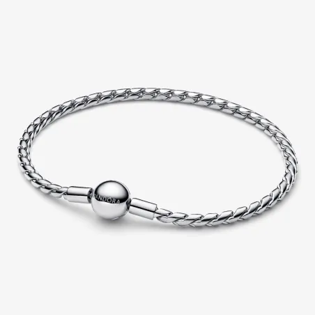 Bracciale Maglia Spiga con Chiusura a Sfera 18cm Donna Pandora