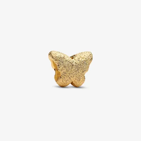 Charm Mini Farfalla effetto diamantato Placcatura Oro Donna Pandora