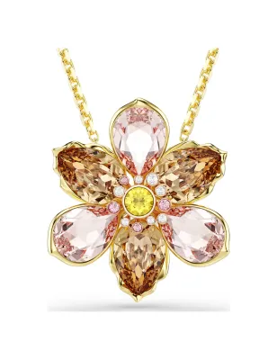 Collana e Spilla Idyllia Fiore multicolore Donna Swarovski