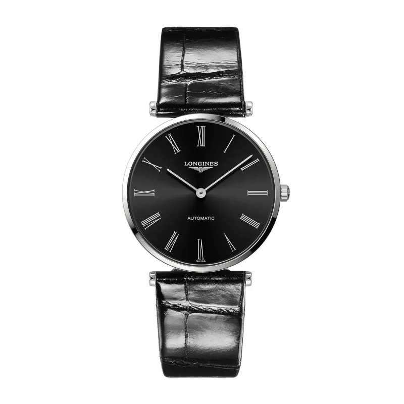 Orologio Automatico 36mm Quadrante Nero Swiss Made Longines Orologio Automatico 36mm Quadrante Nero Swiss Made Longines