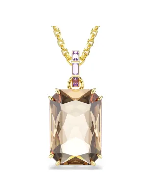 Collana Millenia Taglio ottagonale, Caramello Donna Swarovski