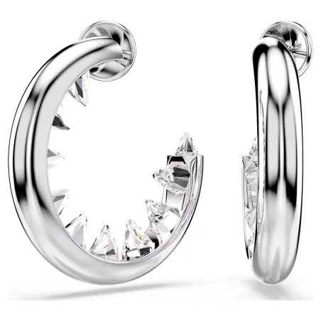 Orecchini a cerchio Sublima placcato rodio Donna Swarovski