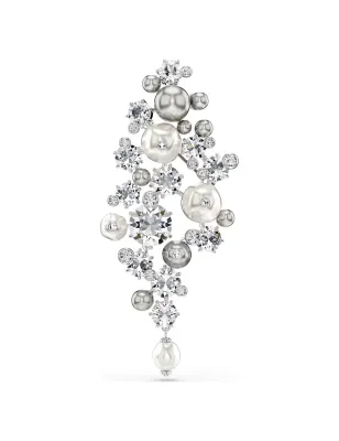 Spilla Constella Crystal Pearl Taglio Round Donna Swarovski