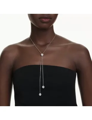 Collana a Y Stilla Attract Taglio Round Blu Donna Swarovski