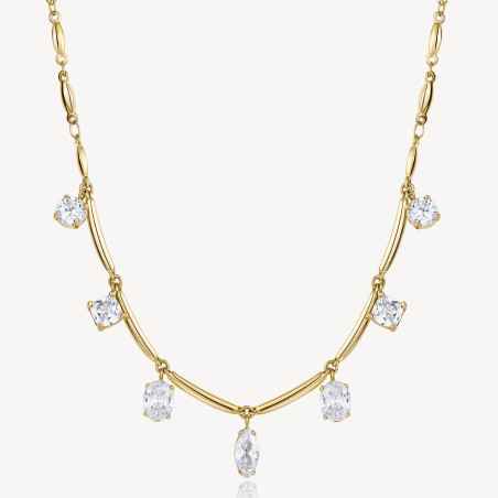 Collana Affinity Cubic Zirconia Pvd oro 14K Donna Brosway