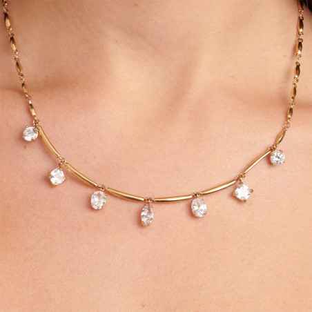 Collana Affinity Cubic Zirconia Pvd oro 14K Donna Brosway
