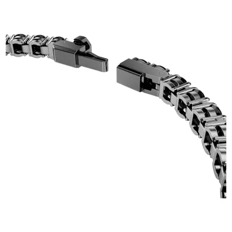 Bracciale Tennis Matrix, Nero, Placcato rutenio mis.L Swarovski