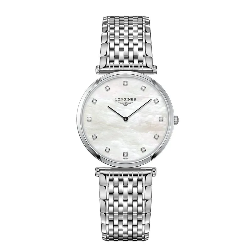 Orologio Quarzo 33mm Madreperla Diamanti Acciaio Donna Longines Orologio Quarzo 33mm Madreperla Diamanti Acciaio Donna Longines
