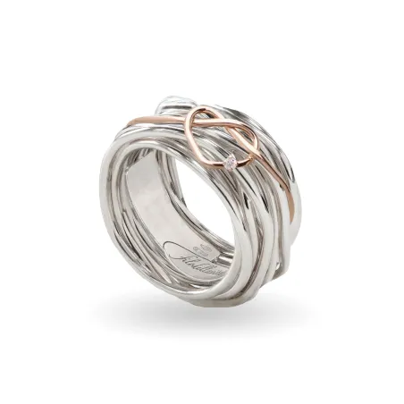 Anello Filodellavita 13 Fili Cuore Annodato m.15 Donna Rubinia