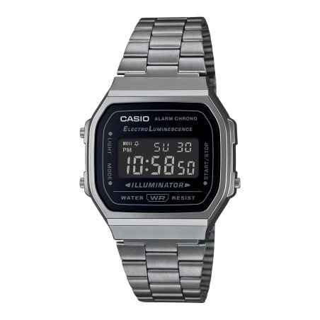 OROLOGIO ICONIC NERO CROMATO UOMO-DONNA CASIO VINTAGE