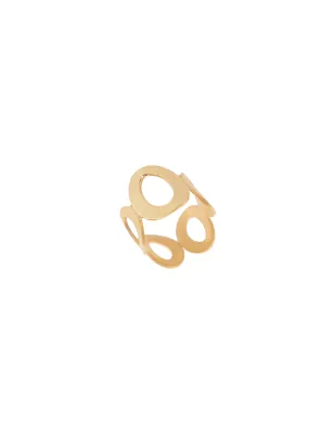 Anello Vintage Glamour Oro 23kt Argento 925 Donna Aquaforte