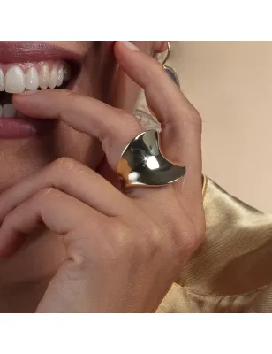 Anello Sella Vintage Oro 23kt Argento 925 Donna Aquaforte