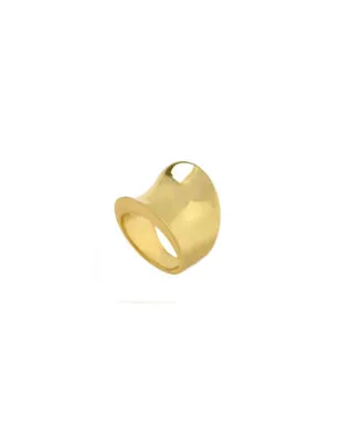 Anello Sella Vintage Oro 23kt Argento 925 Donna Aquaforte