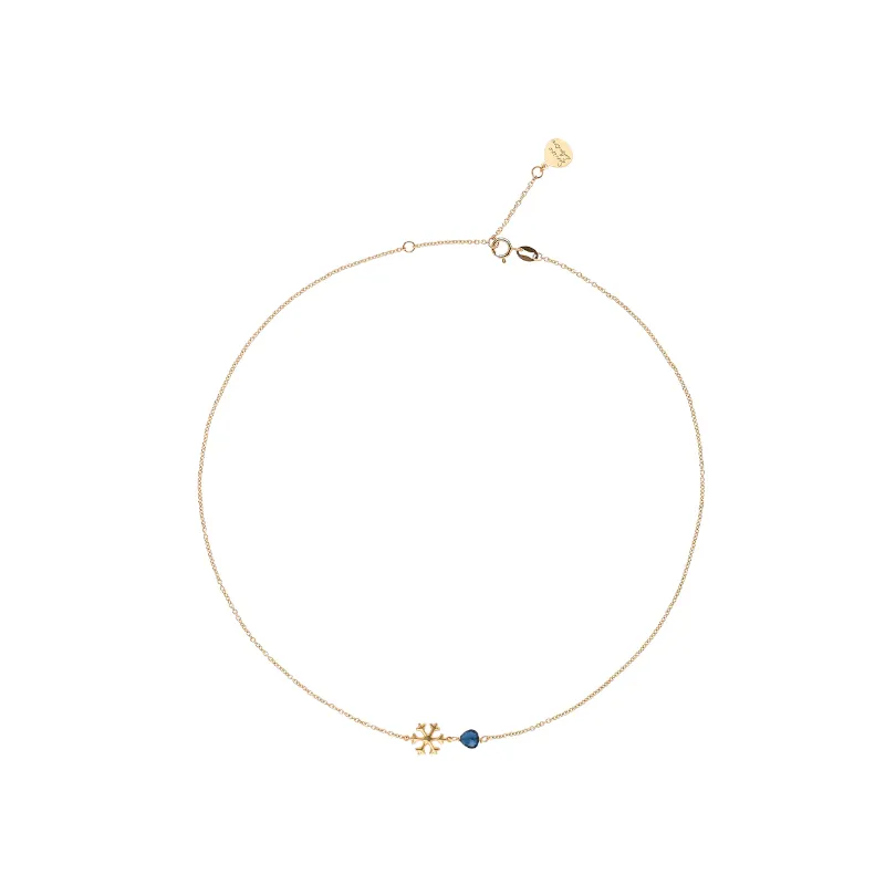 GIROCOLLO SEMINO D'AMORE SNOWFLAKE BLUE LONDON ROSSOPREZIOSO