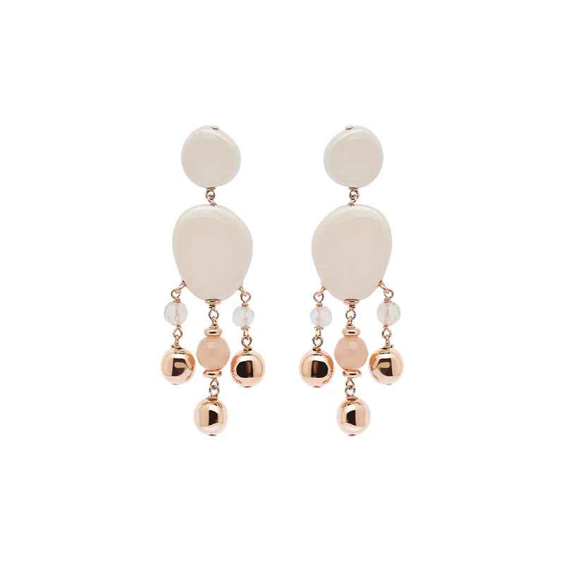 ORECCHINI NIAGARA CRISTALLO DI ROCCA ROSSOPREZIOSO