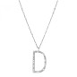 COLLANA CON LETTERA D PENDENTE DONNA ROSATO 