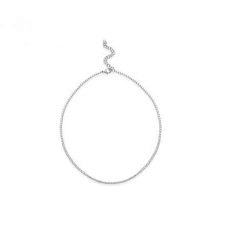Collana CUBICA IN ARGENTO E ZIRCONI Donna Rosato
