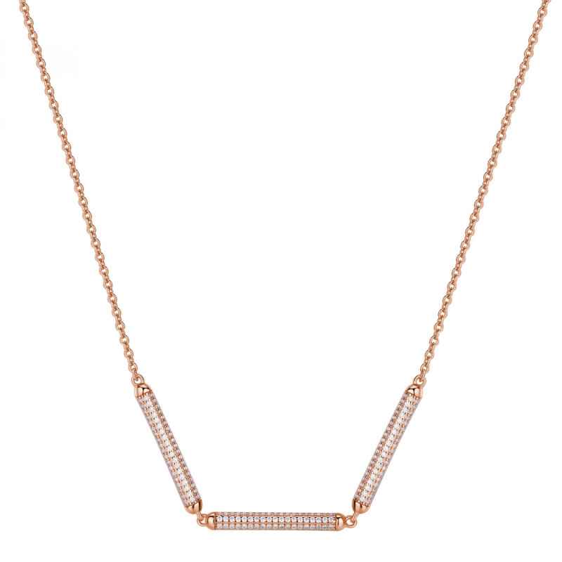 Collana CORTA PLACCATA ORO ROSA Donna Rosato