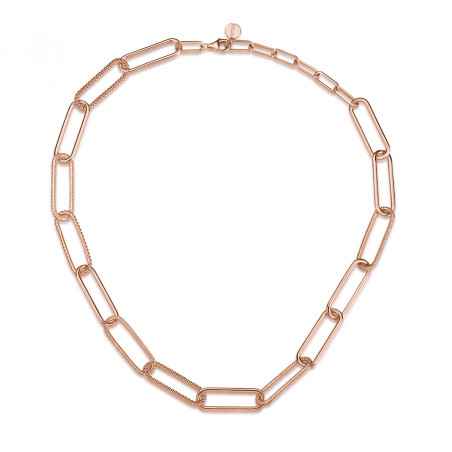 Collana GIROCOLLO PLACCATO ORO ROSA Donna Rosato