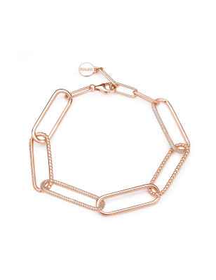 Bracciale MORBIDO PLACCATO ORO ROSA Donna Rosato