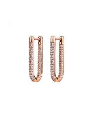 Orecchini ARGENTO PLACCATO ORO ROSA Donna Rosato