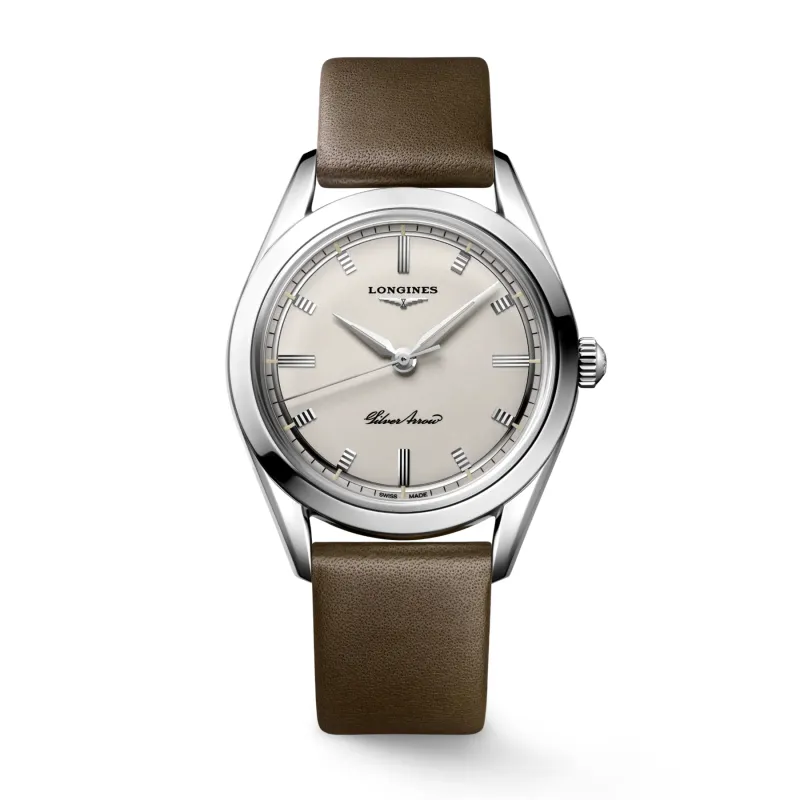 Orologio Silver Arrow L2.834.4.72.2 Auto 38.5mm Uomo Longines Orologio Silver Arrow L2.834.4.72.2 Auto 38.5mm Uomo Longines