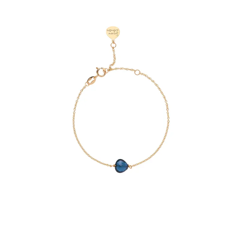 Bracciale 9Kt Semino d'Amore Stone Blue London Donna Rossoprezioso