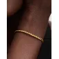Bracciale Maglia Spiga Chiusura Sfera Placcatura 14K Donna Pandora Bracciale Maglia Spiga Chiusura Sfera Placcatura 14K Donna Pandora