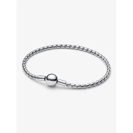 Bracciale Maglia Spiga Chiusura a Sfera Argento Donna Pandora