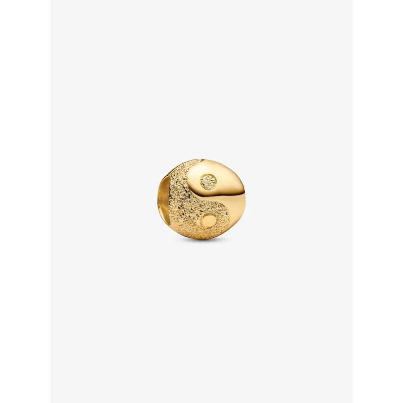 Charm mini Yin & Yang effetto diamantato placcatura 14K Donna Pandora Charm mini Yin & Yang effetto diamantato placcatura 14K Donna Pandora