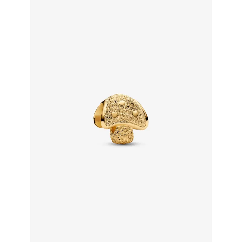 Charm Mini Fungo effetto diamantato placcatura 14K Donna Pandora Charm Mini Fungo effetto diamantato placcatura 14K Donna Pandora