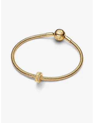 Clip rigata con pietre placcatura Oro 14K Donna Pandora - category_name - XDMG De Marchi Gianotti