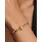 Clip rigata con pietre placcatura Oro 14K Donna Pandora Clip rigata con pietre placcatura Oro 14K Donna Pandora