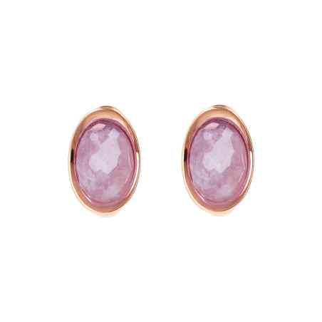 ORECCHINI A LOBO CON PIETRA OVALE DONNA BRONZALLURE 