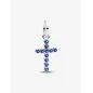 Charm Pendente Croce Luminosa Blu in Argento Donna Pandora